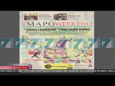 SHTYPI I DITES ME TITUJT E GAZETAVE E SHTUNE 18 NENTOR 2017 - News, Lajme - Kanali 7