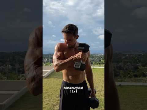 Bicep workout at home ✅