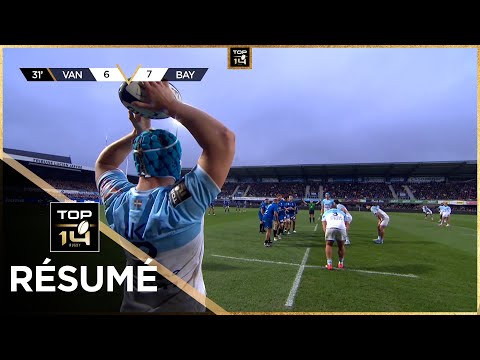 TOP 14 Saison 2024-2025 J12 - Résumé RC Vannes -  Aviron Bayonnais