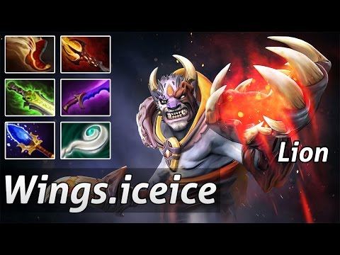 Lion Pro Mid Build Shadow Blade Nuker Carry by Wings iceice Gameplay Dota 2