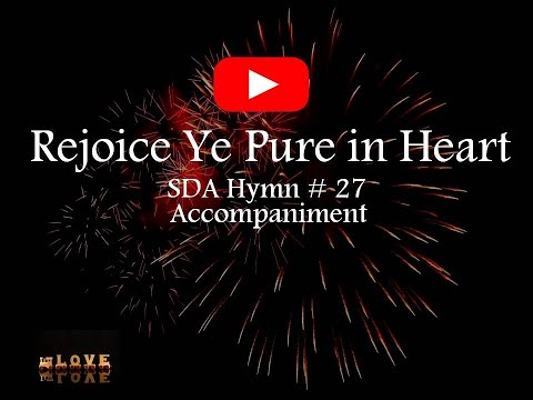 REJOICE YE PURE IN HEART | Christian Gospel Music | Hymn 27 | Minus One | Karaoke