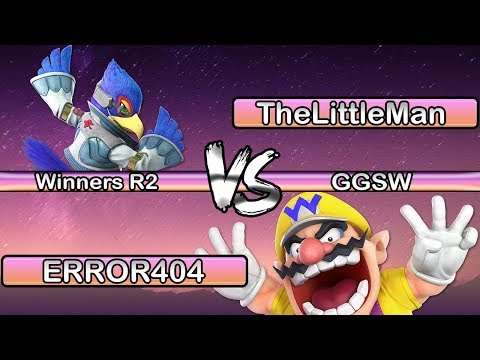 GGSW 142 - TheLittleMan (Falco,Wolf) Vs ERROR404 (Wario) Smash Ultimate Winners R2