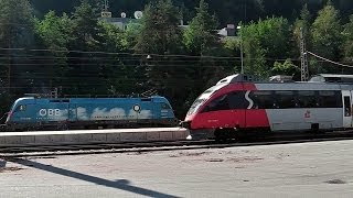 preview picture of video 'Landeck-Zams - Kyoto Lok - railjet (+Mitfahrt) (Taurus Tonleiter) - S-Bahn Tirol'