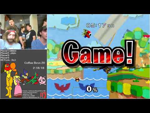 CB 2/18/18 - Melee Singles - DINGO (CaptainFalcon) Vs. JAM+ (Falco) - RR Pools