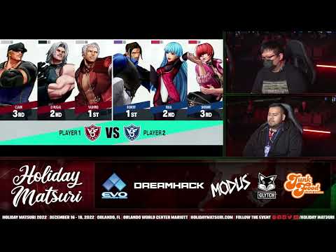 Holiday Matsuri 2022 - Dark_King (O.Yashiro/Rugal/Clark) vs Dwang (Rock/Kula/Shermie) KOF XV WF