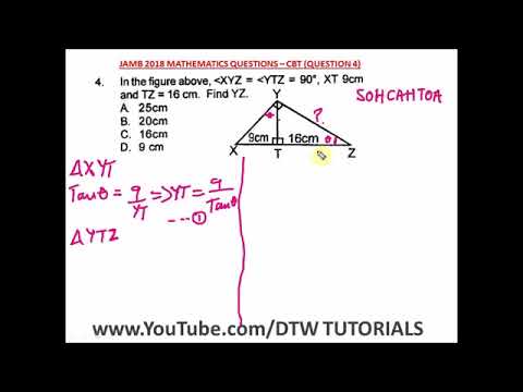 Jamb 2018 maths past questions and answers