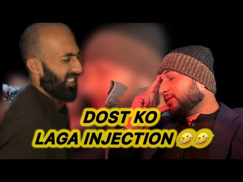 Dost ki tabyat kharab hogai 😱 ice cream kha k thek hogya  #injection #wellness #fever #kfc #icecream