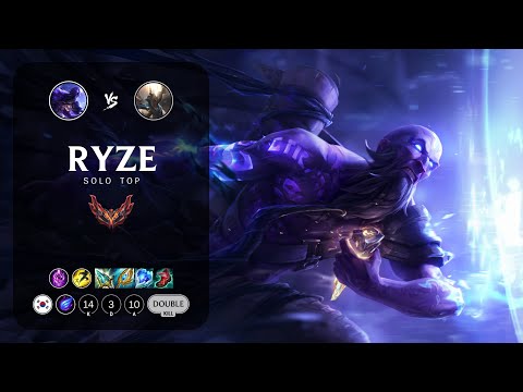Ryze Top vs Pantheon - KR Grandmaster Patch 13.5