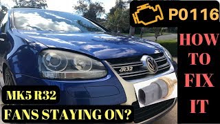 HOW TO FIX Fault Code P0116 | VW MK5 R32 Golf