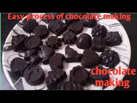 Chocolate making at home# simple and easy way of making chocolate #how to make chocolate  video