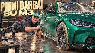 PIRMI DARBAI su M3 🥶 Pagaliau PLIUSAS KAUNE?? 😱