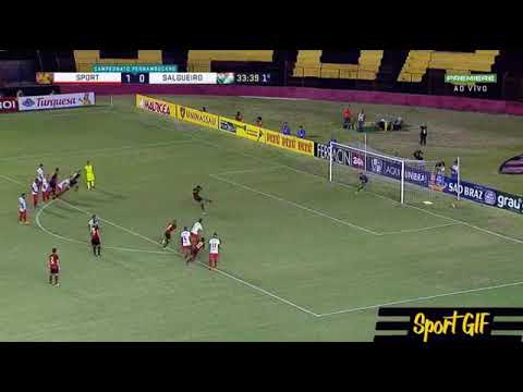 Gol de Pênalti Hernane brocador - Sport 2 x 0 Salgueiro 13/03/2019 Campeonato Pernambucano 2019