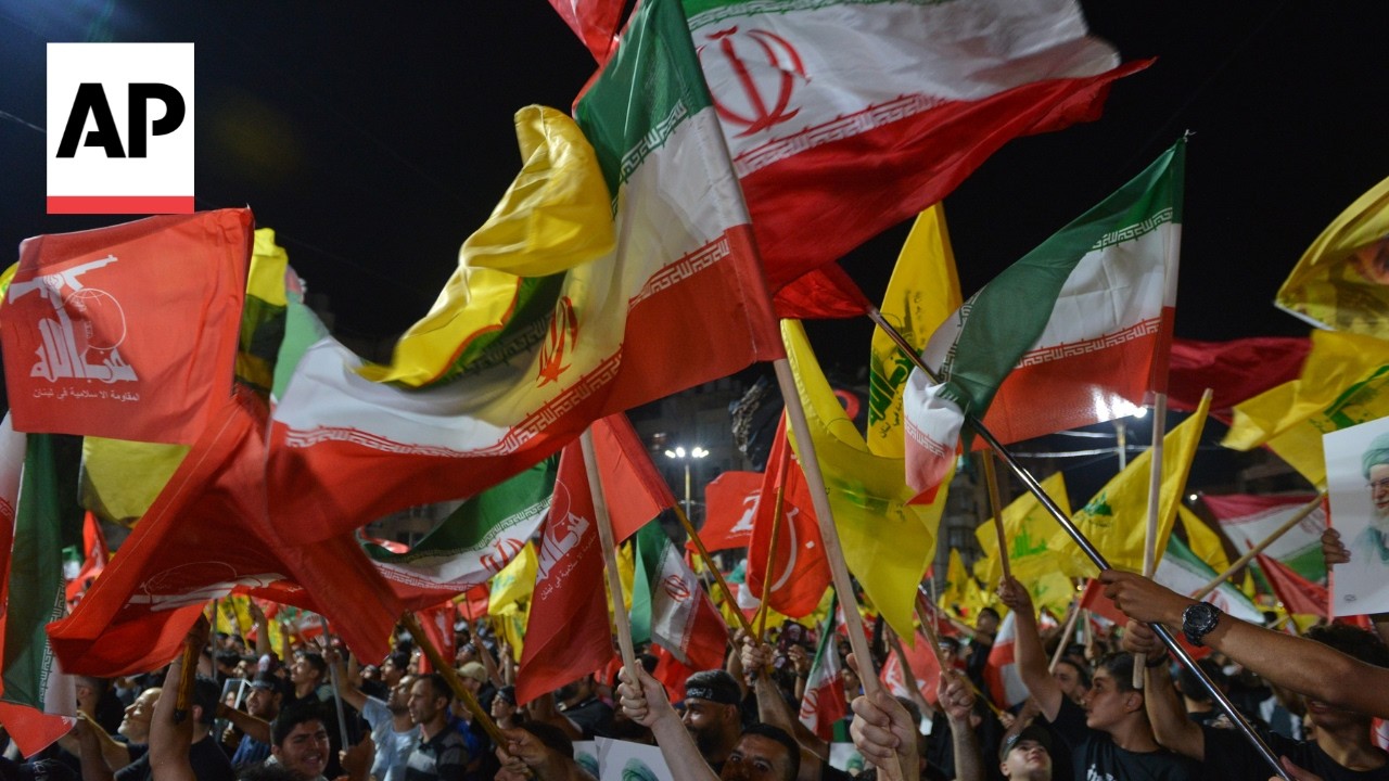 Video | Thousands of Hezbollah supporters in Beirut vow loyalty to late Iranian leader Khamenei