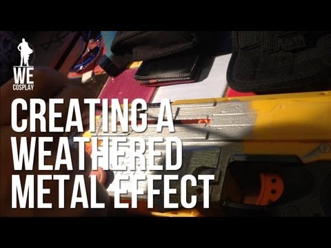 Creating a weathered metal effect