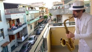 "Don't You Worry Child" - Swedish House Mafia | BALCONY SAX PERFORMANCE