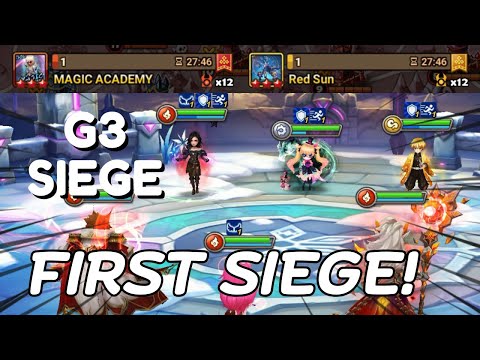 G3 SIEGE : MAGIC ACADEMY / Red Sun - I've Missed This! First Siege of The Season!! - Summoners War