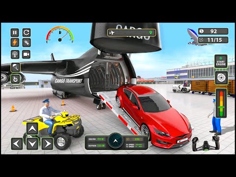 Aeroplane Pilot Car Transportation Simulator | Cargo Multi Trailer Transport Drive Android GamePlay
