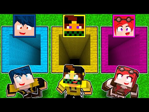 BUCO DI STEF VS BUCO DI MARCY VS BUCO DI PHERE! - MINECRAFT