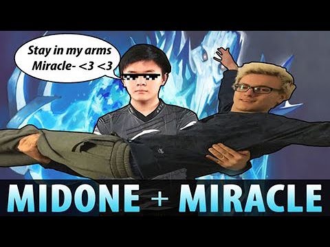 Midone [Secret] carry Miracle [Liquid] 2 GODs 9k MMR - what a lovely combination Dota 2