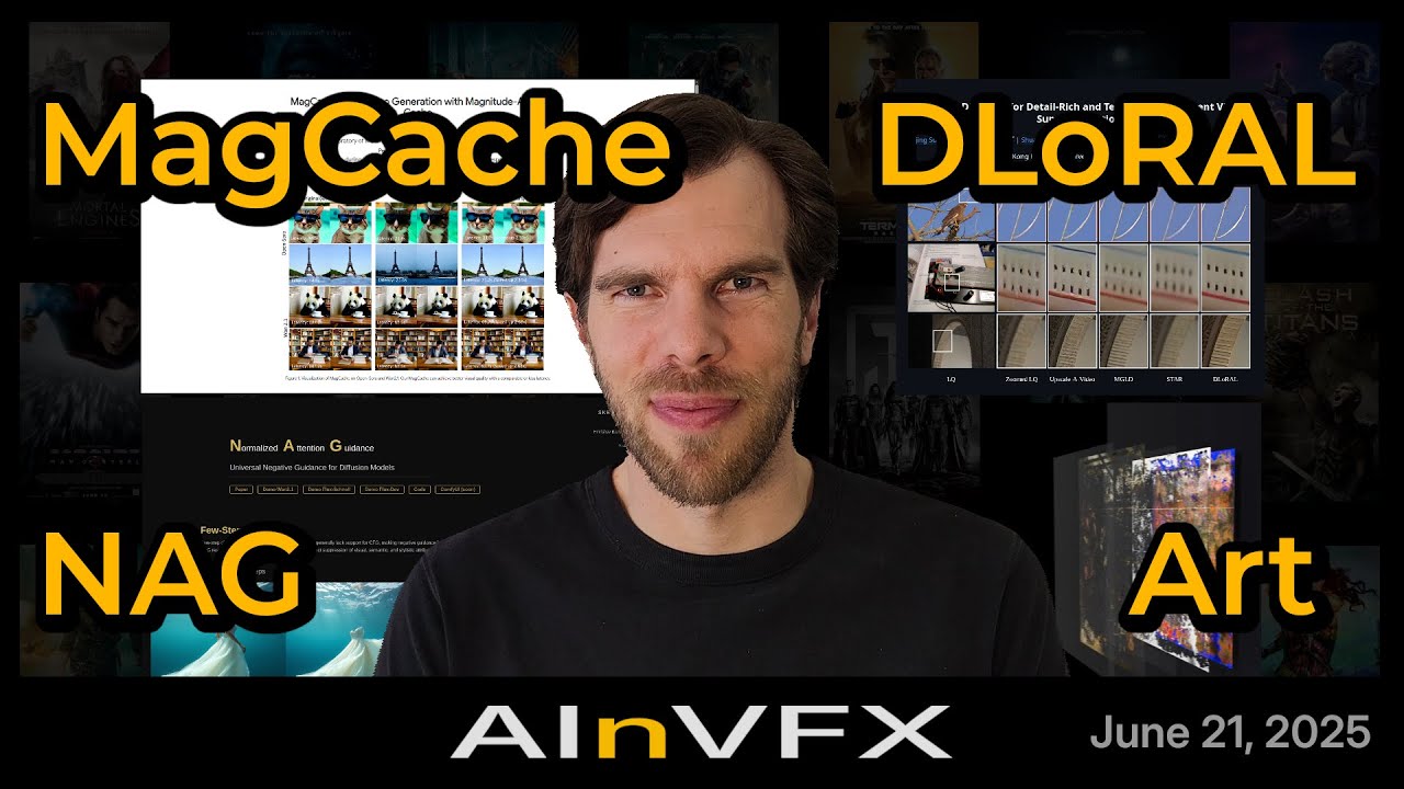 Speed Up Video Generation 2-3x: MagCache, NAG, DLoRAL & AI Art Restoration