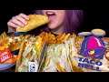 ASMR TACO BELL MUKBANG NO TALKING NACHO CHEESE FRIES BACON CLUB CHALUPA