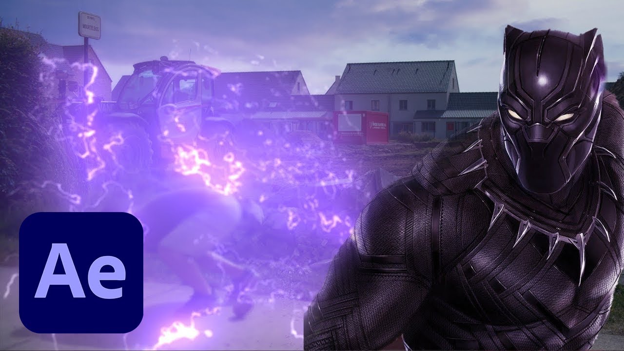 Black Panther Electric Shockwave VFX in After Effects