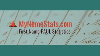How popular is the name Paul video