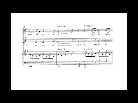 All for Love of One (B. Chilcott) Score Animation