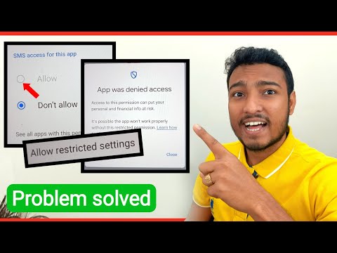 SMS permission App was denied access || Play Protect settings || Allow restricted settings?