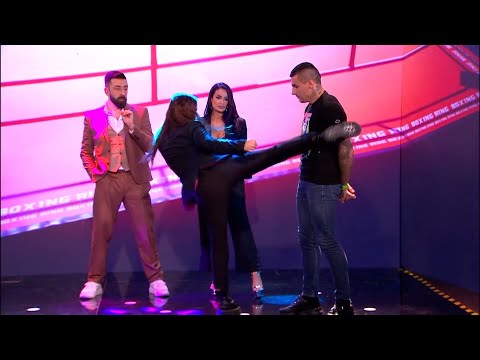 Aleksandar Ilić pokazuje udarce Indy i Marini Visković (Ami G Show S15)