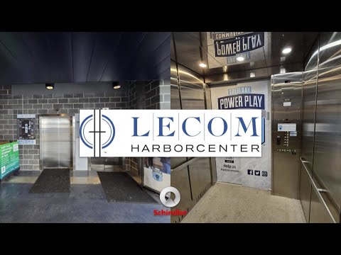 Semi-rare Schindler 400ae MMR traction elevators at LECOM Harborcenter in Buffalo NY