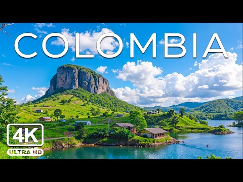 COLOMBIA 4K Amazing Aerial Film - Peaceful Piano Music - Beautiful Natural Scenic