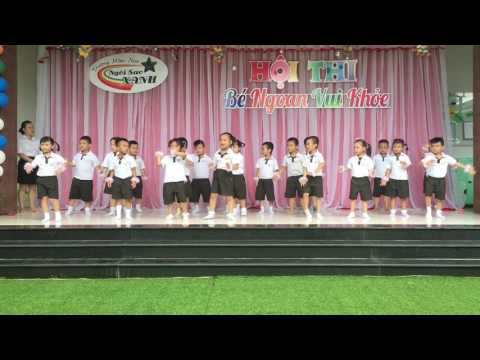 Đồng diễn aerobic của các bé mẫu giáo lớn