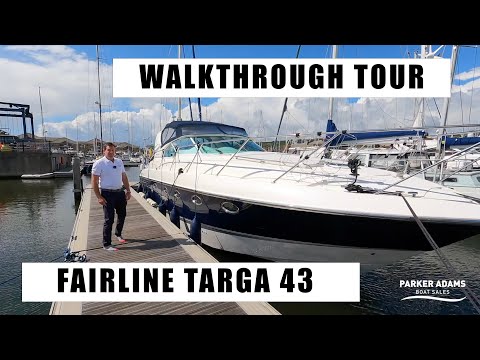 Fairline Targa 43 Walkthrough Tour! Stunning condition Motor Yacht - Volvo Penta Shaft Drives