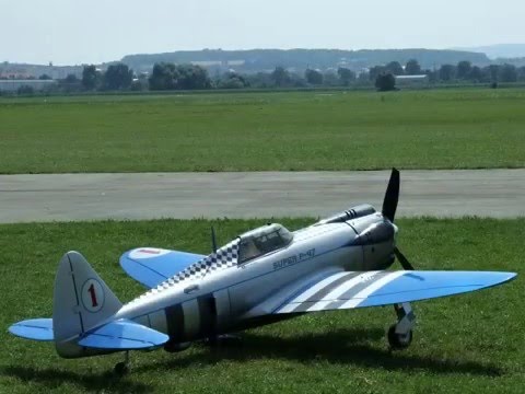 Republic Super P-47, Moki radial engine powered RC model, 2012