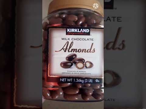 KIRKLAND SIGNATURE MILK CHOCOLATE ALMONDS #shorts