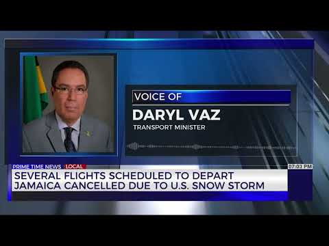 Several Flights Scheduled to Depart Jamaica Cancelled due to Winter Storm | TVJ News