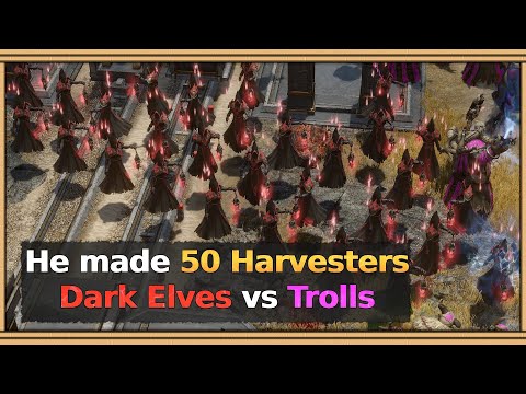 SpellForce 3: Extreme Dark Elves vs Trolls Late Game (Longest Match I've Seen)