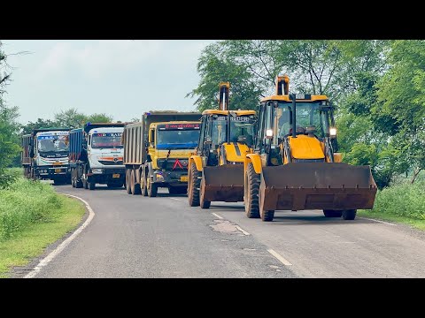 JCB 3dx Xpert Loading My Tippers | Bharatbenz | TATA Signa | Ashok Leyland