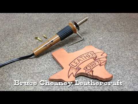 LEATHER BURNING TUTORIAL FOR BEGINNERS - PYROGRAPHY ON LEATHER Video
