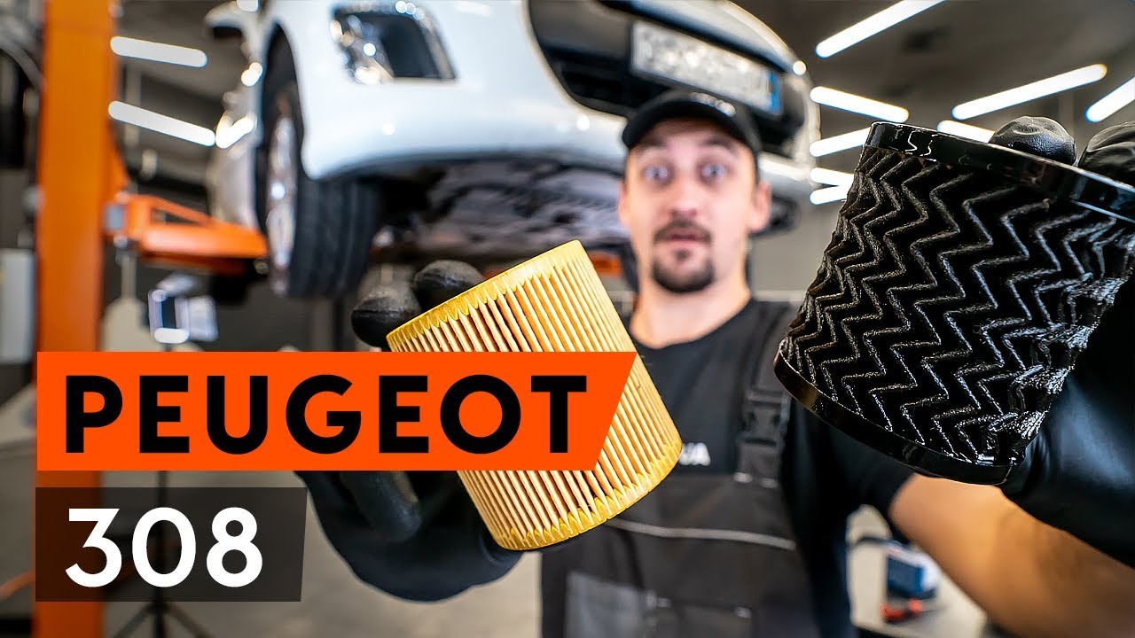 Ako vymeniť motorové oleje a filtre na Peugeot 308 I – návod na výmenu