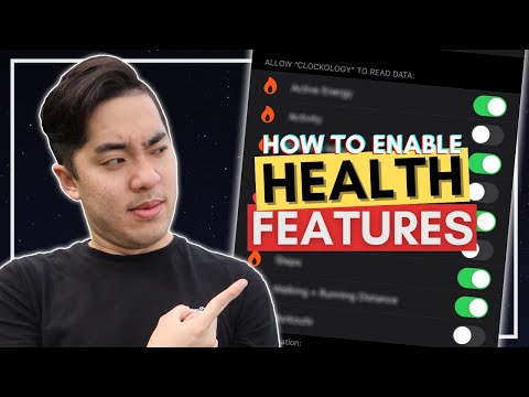 How To ENABLE All The HEALTH FEATURES in Clockology! - Custom Apple Watch Faces!