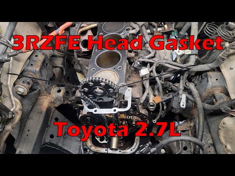 How to replace a head gasket on a 2001 Toyota Tacoma with engine in truck | 3RZ FE