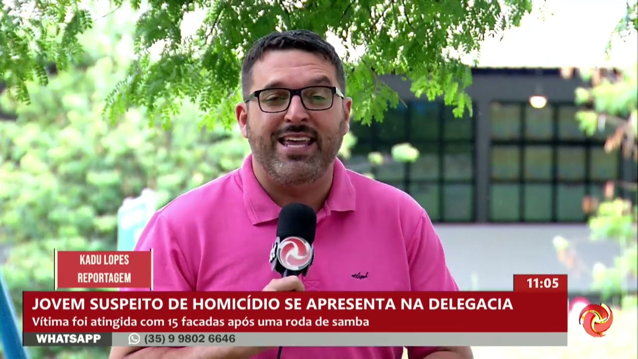 Jovem suspeito de homicídio se apresenta na delegacia em Lavras