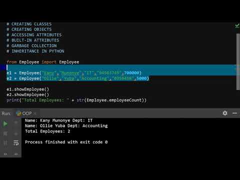 Object Oriented Programming In Python Tutorial 3 Accessing Attributes Of Objects