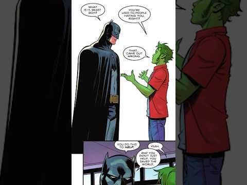 Beast Boy's Heartwarming Encounter with Batman!