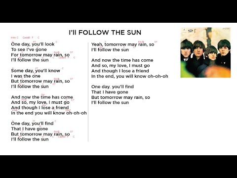 I'll Follow The Sun Live Chords & Lyrics   Paul McCartney