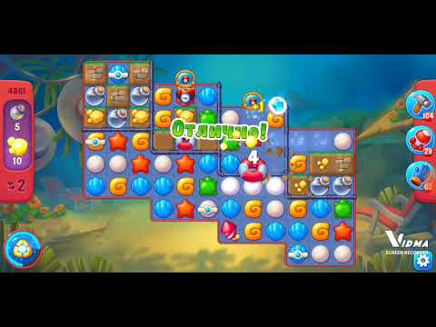 Fishdom. 4861 hard level no boosters and diamonds