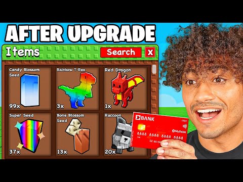 I Upgraded My SUBSCRIBERS Accounts in Grow A Garden!