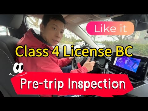 Uber Class 4 restricted pre-trip inspection BC #icbc #class4 #roadtest #vancouver #uberdrivers